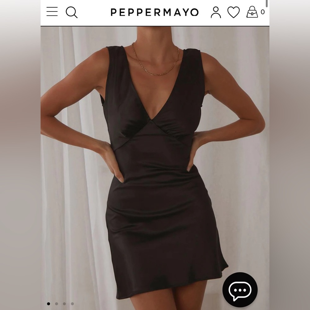 NWT Peppermayo Exclusive - Audrey Vintage Slip Dress - Black